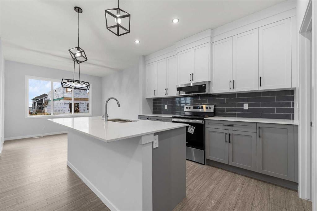 532 Clearwater Heath, Chestermere, AB - Indoor Photo Showing Kitchen With Upgraded Kitchen