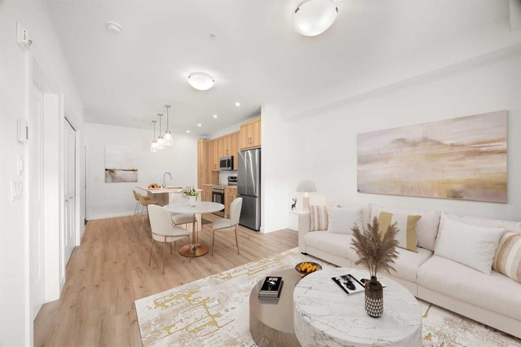 2104-55 Lucas Way Nw, Calgary, AB - Indoor Photo Showing Living Room