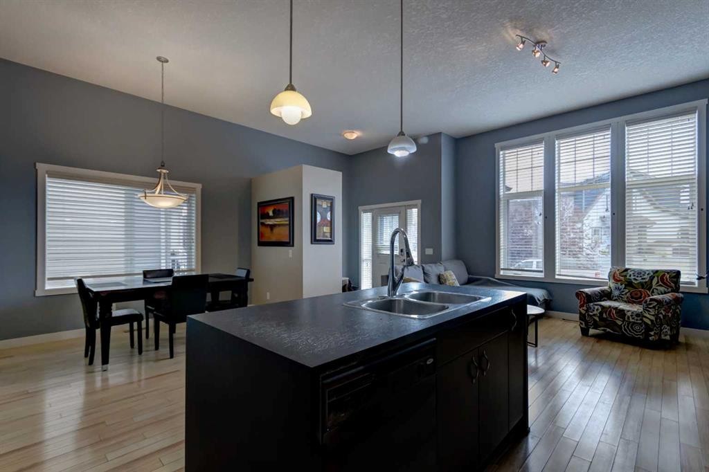 6 Elgin Meadows Road Se, Calgary, AB - Indoor Photo Showing Kitchen With Double Sink