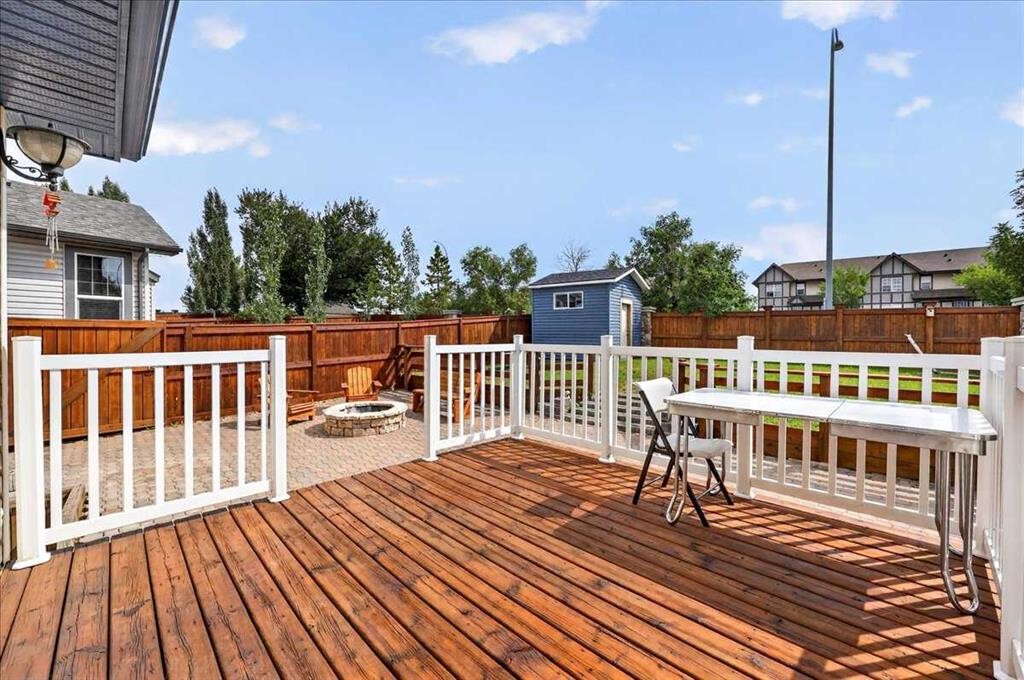 128 Cranberry Circle Se, Calgary, AB - Outdoor With Deck Patio Veranda With Exterior