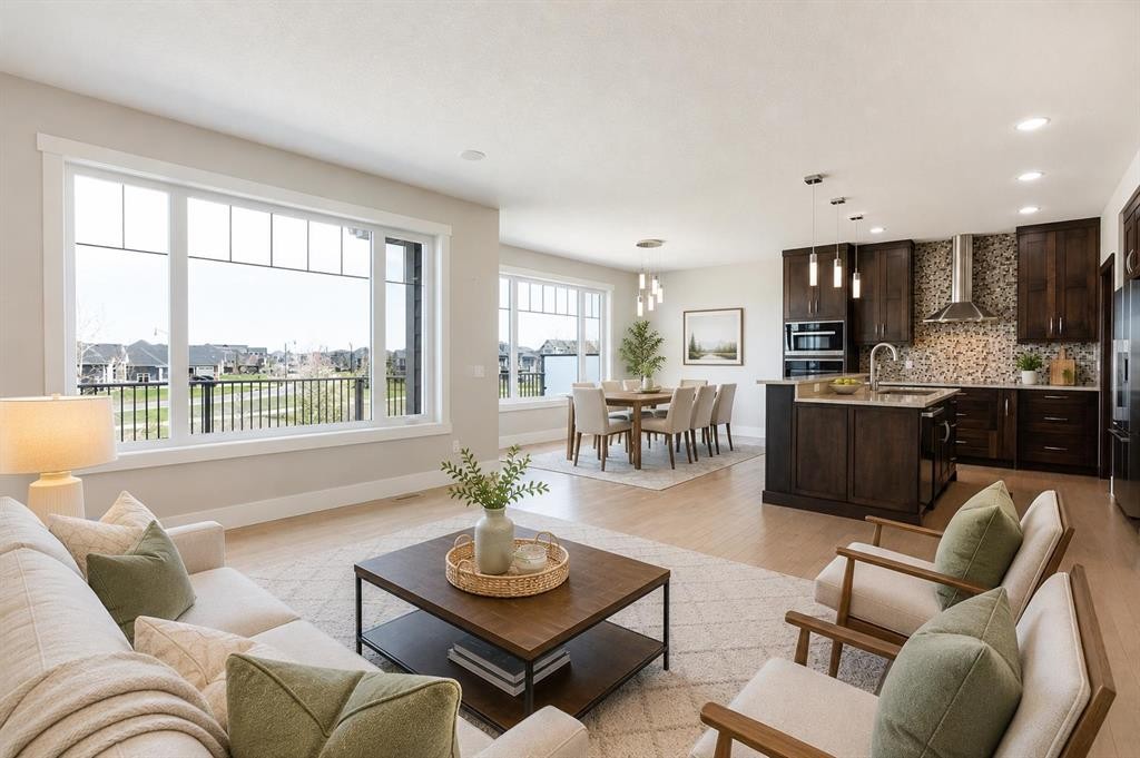 49 Cimarron Springs Circle, Okotoks, AB - Indoor Photo Showing Living Room
