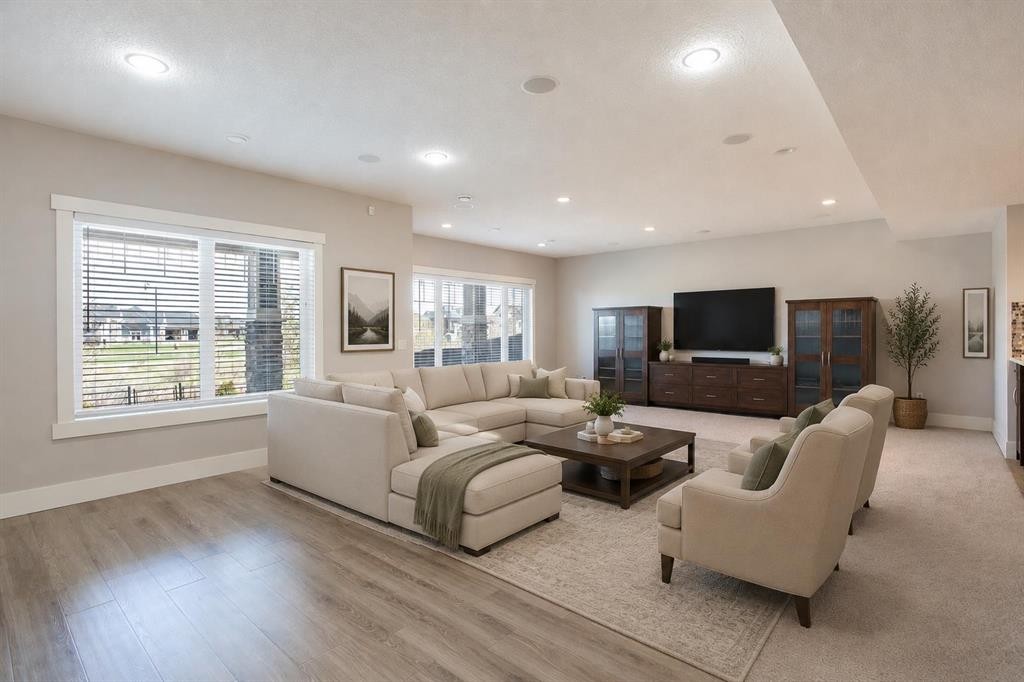 49 Cimarron Springs Circle, Okotoks, AB - Indoor Photo Showing Living Room