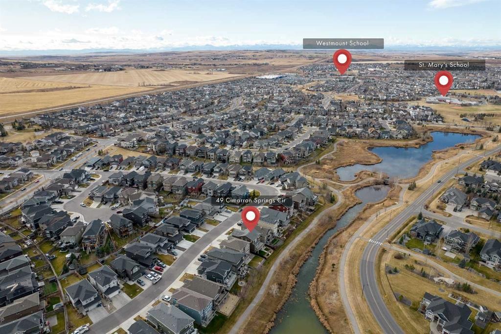 49 Cimarron Springs Circle, Okotoks, AB - Outdoor With View