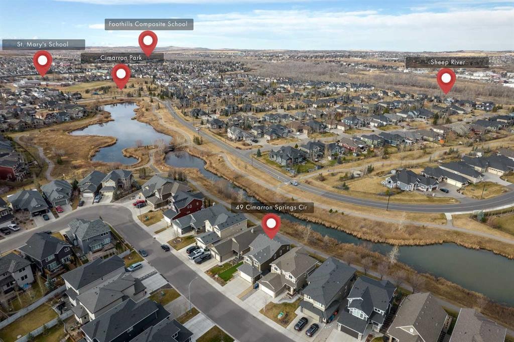 49 Cimarron Springs Circle, Okotoks, AB - Outdoor With View