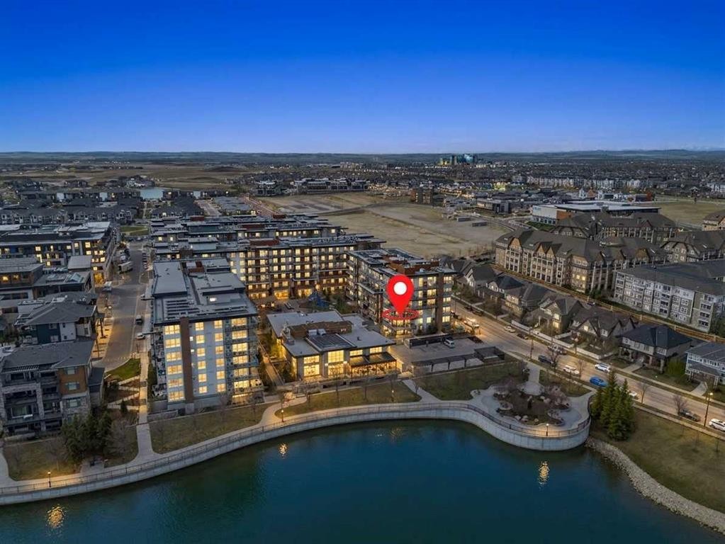 302-2231 Mahogany Boulevard Se, Calgary, AB - Outdoor With Body Of Water With View