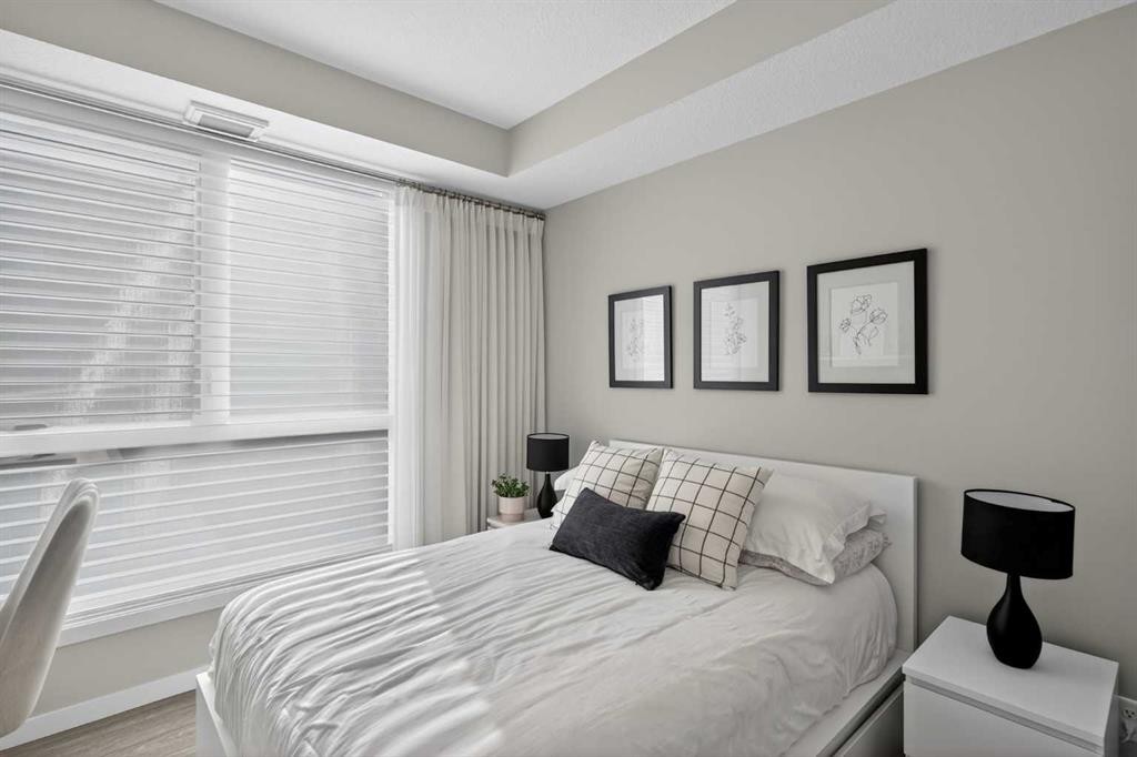302-2231 Mahogany Boulevard Se, Calgary, AB - Indoor Photo Showing Bedroom