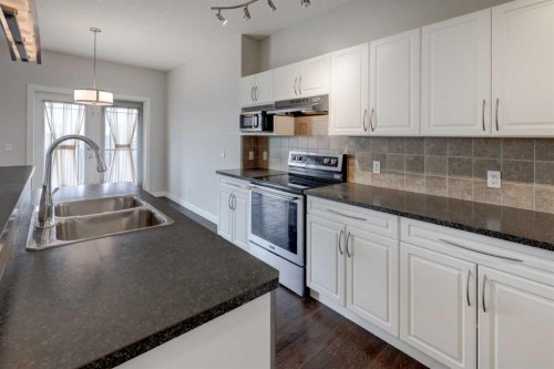 103 Bridle Estates Mews Sw, Calgary, AB - Indoor Photo Showing Kitchen With Double Sink