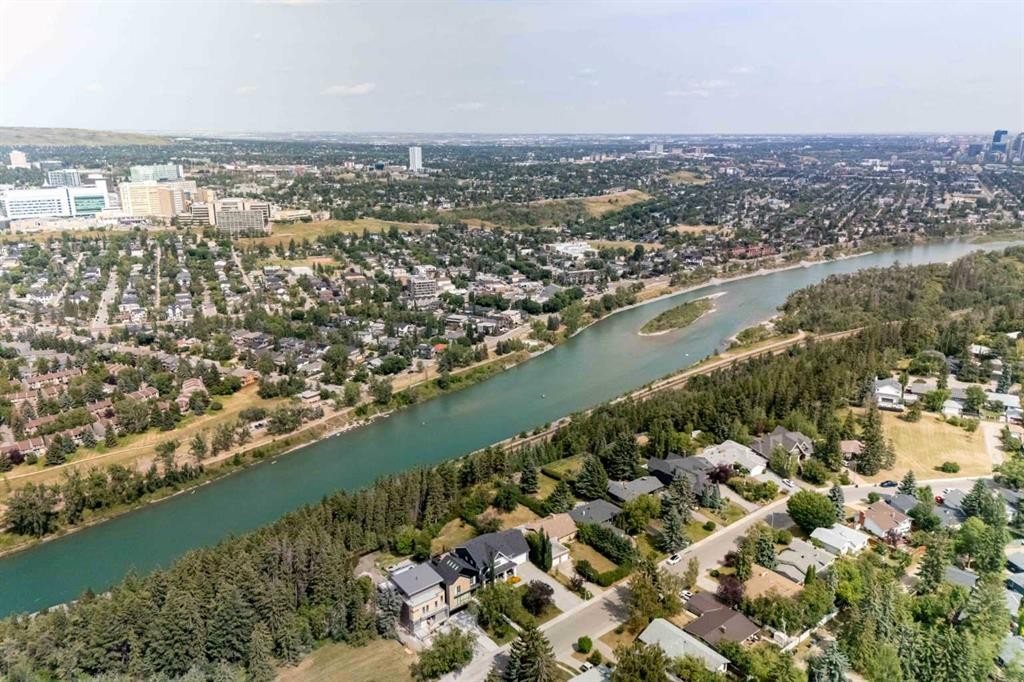 84 Waterloo Drive Sw, Calgary, AB - Outdoor With Body Of Water With View