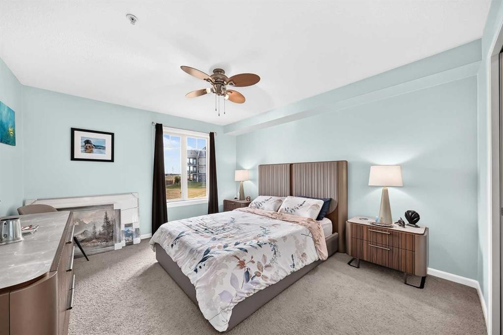 208-30 Cranfield Link Se, Calgary, AB - Indoor Photo Showing Bedroom