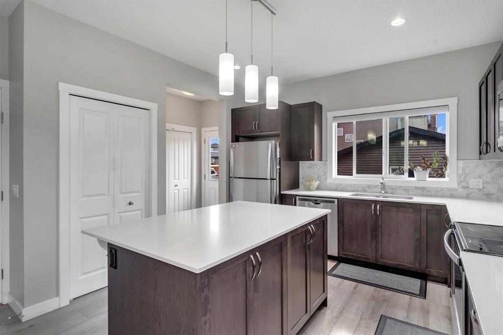 160 Cornerstone Avenue Ne, Calgary, AB - Indoor Photo Showing Kitchen With Stainless Steel Kitchen