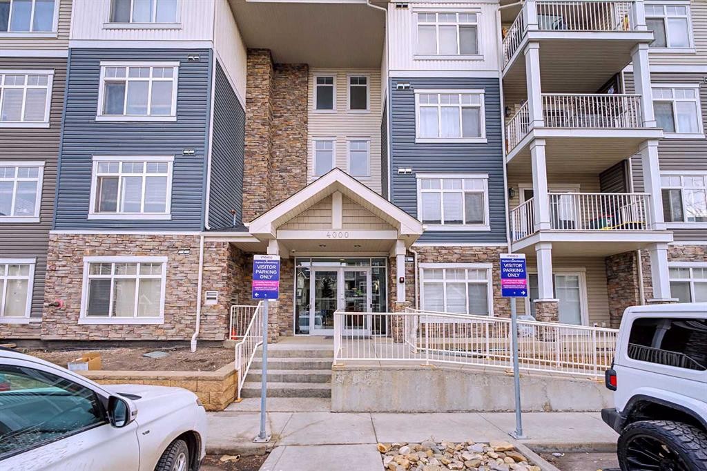 4408-155 Skyview Ranch Way Ne, Calgary, AB - Outdoor With Balcony With Facade