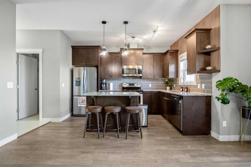 554 Redstone View Ne, Calgary, AB - Indoor Photo Showing Kitchen With Stainless Steel Kitchen With Upgraded Kitchen
