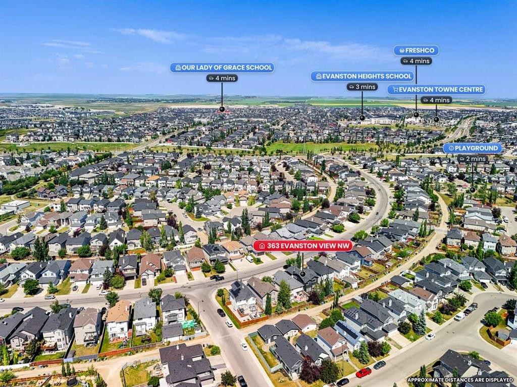 363 Evanston View Nw, Calgary, AB - Outdoor With View