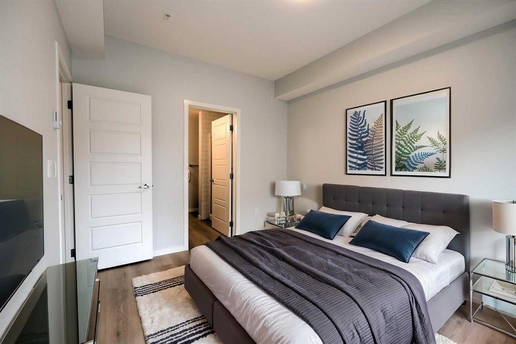 5116-20295 Seton Way Se, Calgary, AB - Indoor Photo Showing Bedroom