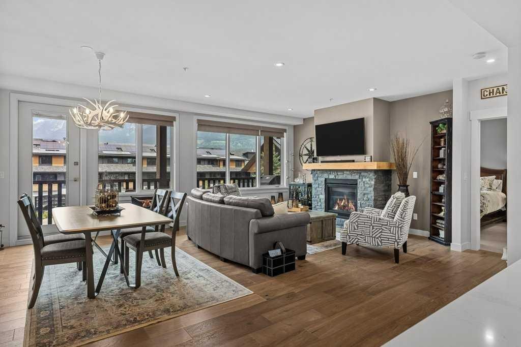311-1315 Spring Creek Gate, Canmore, AB - Indoor With Fireplace