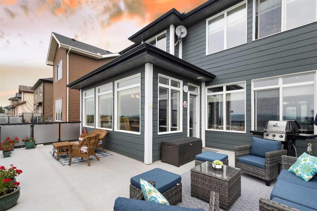 159 Sunset View, Cochrane, AB - Outdoor With Deck Patio Veranda With Exterior
