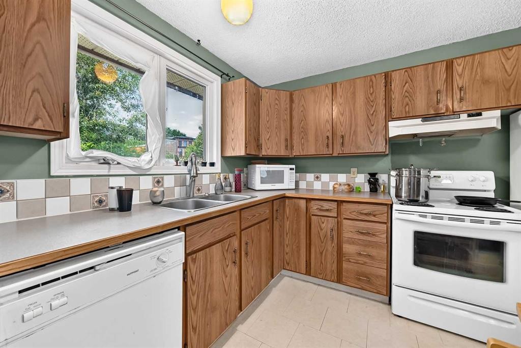 1117 8 Street Se, Calgary, AB - Indoor Photo Showing Kitchen With Double Sink