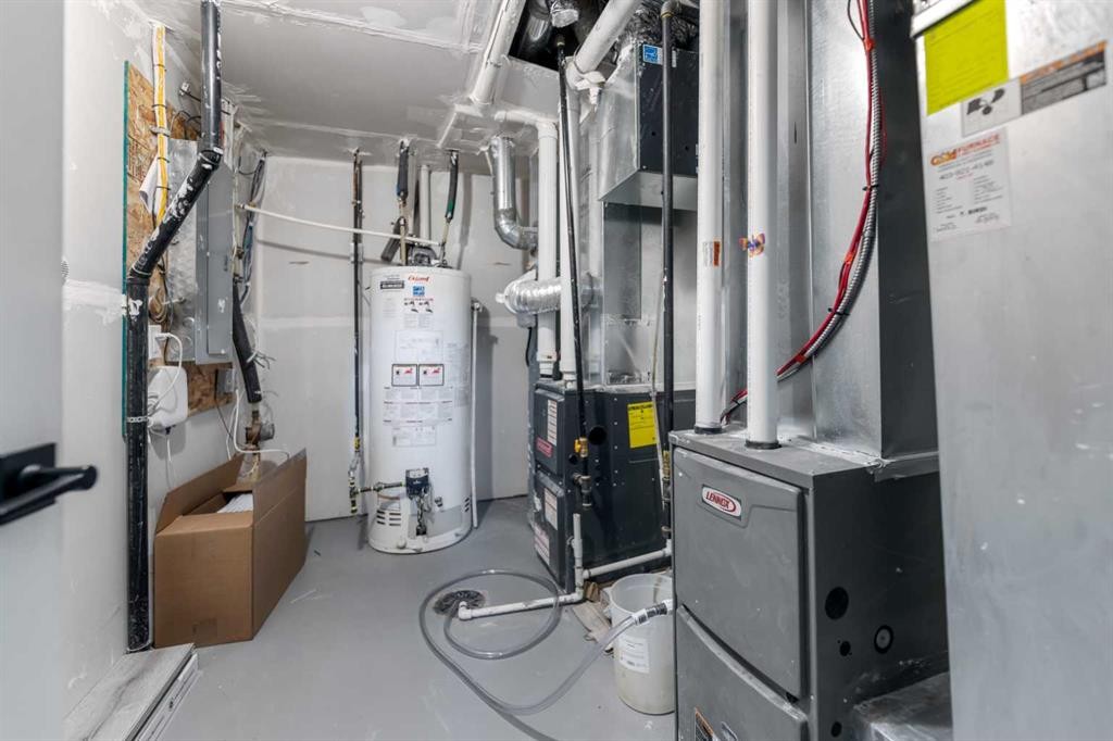 75 Homestead Park Ne, Calgary, AB - Indoor Photo Showing Basement