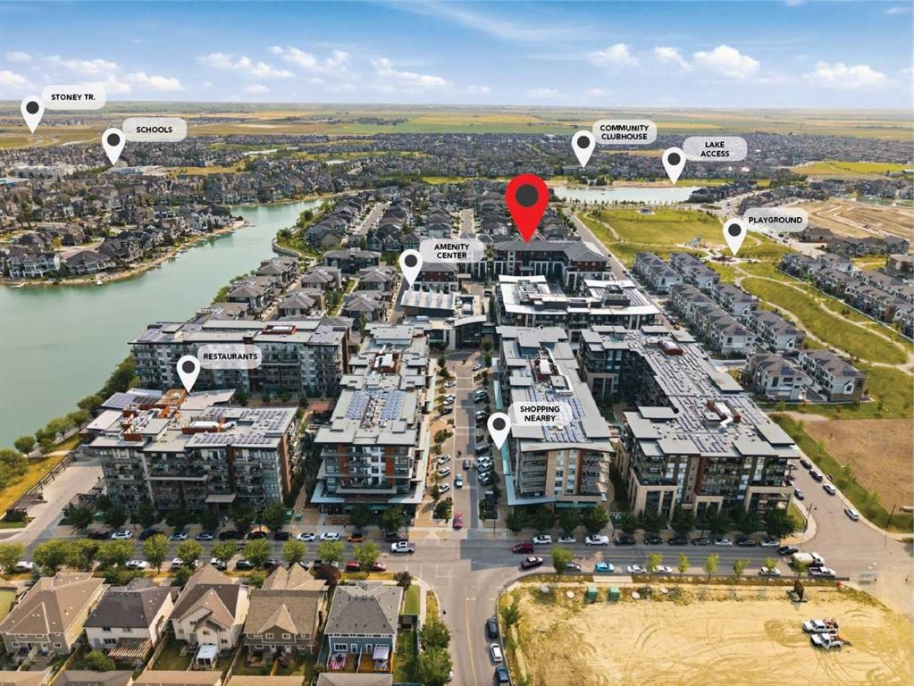508-24 Mahogany Path Se, Calgary, AB - Outdoor With Body Of Water With View