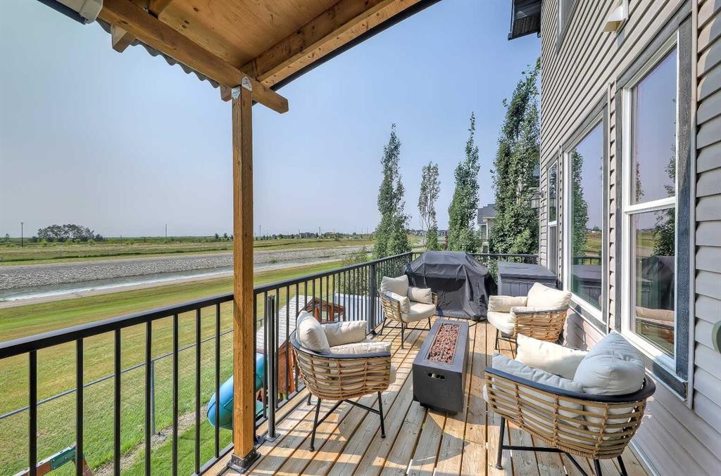 268 Rainbow Falls Way, Chestermere, AB - Outdoor With Deck Patio Veranda With Exterior