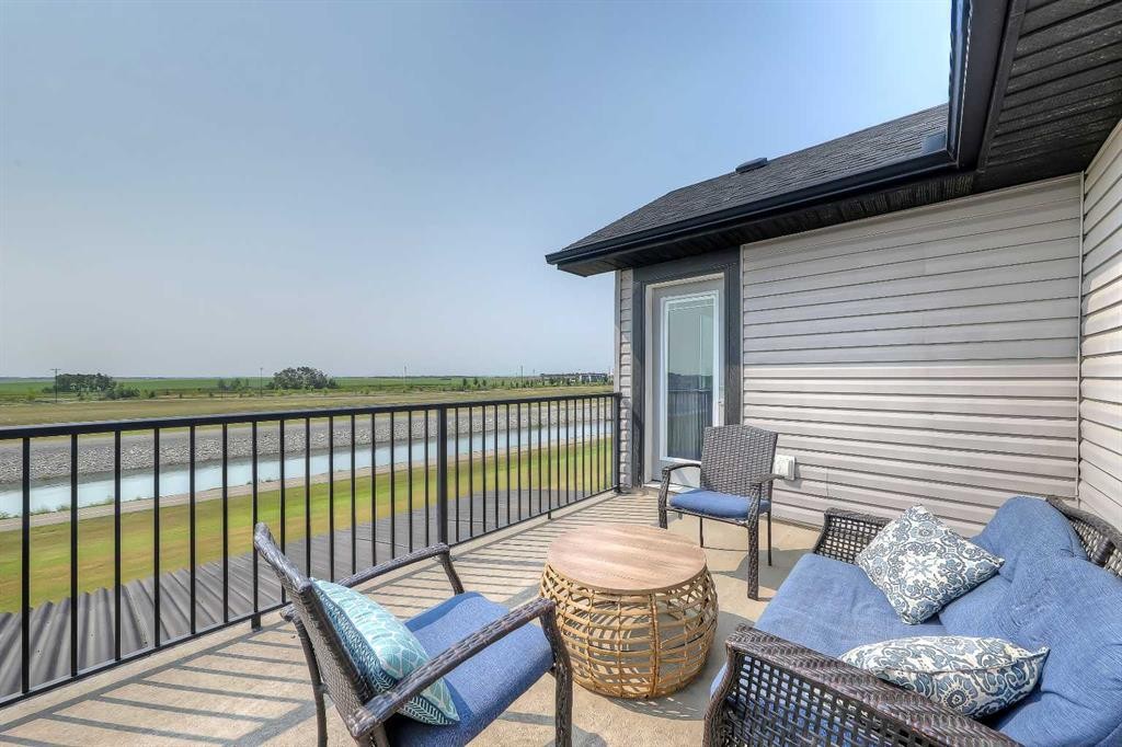 268 Rainbow Falls Way, Chestermere, AB - Outdoor With Deck Patio Veranda With Exterior