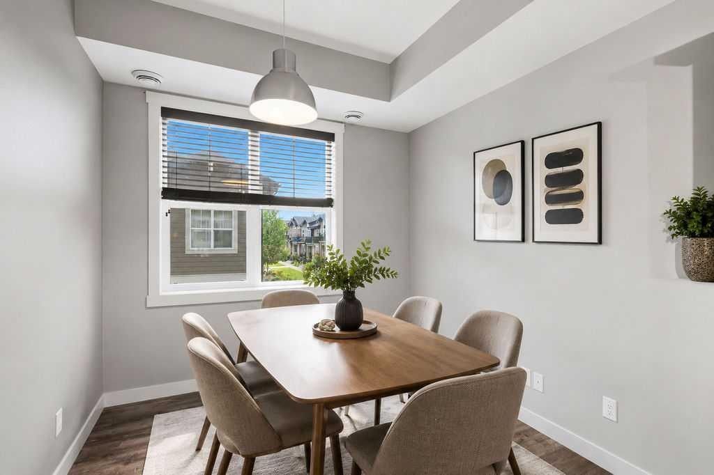 218 Cranford Walk Se, Calgary, AB - Indoor Photo Showing Dining Room