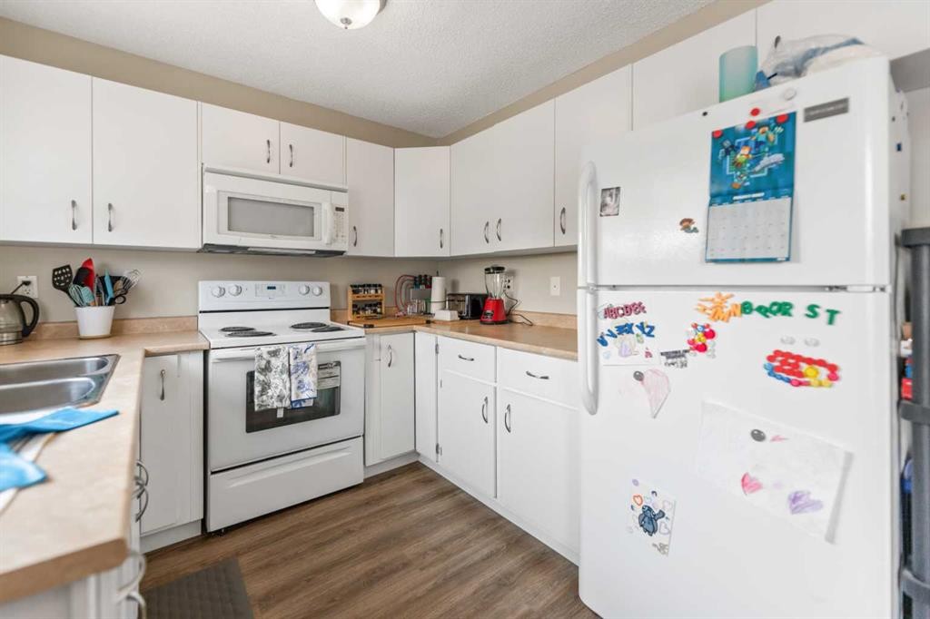 67 Falchurch Crescent Ne, Calgary, AB - Indoor Photo Showing Kitchen With Double Sink