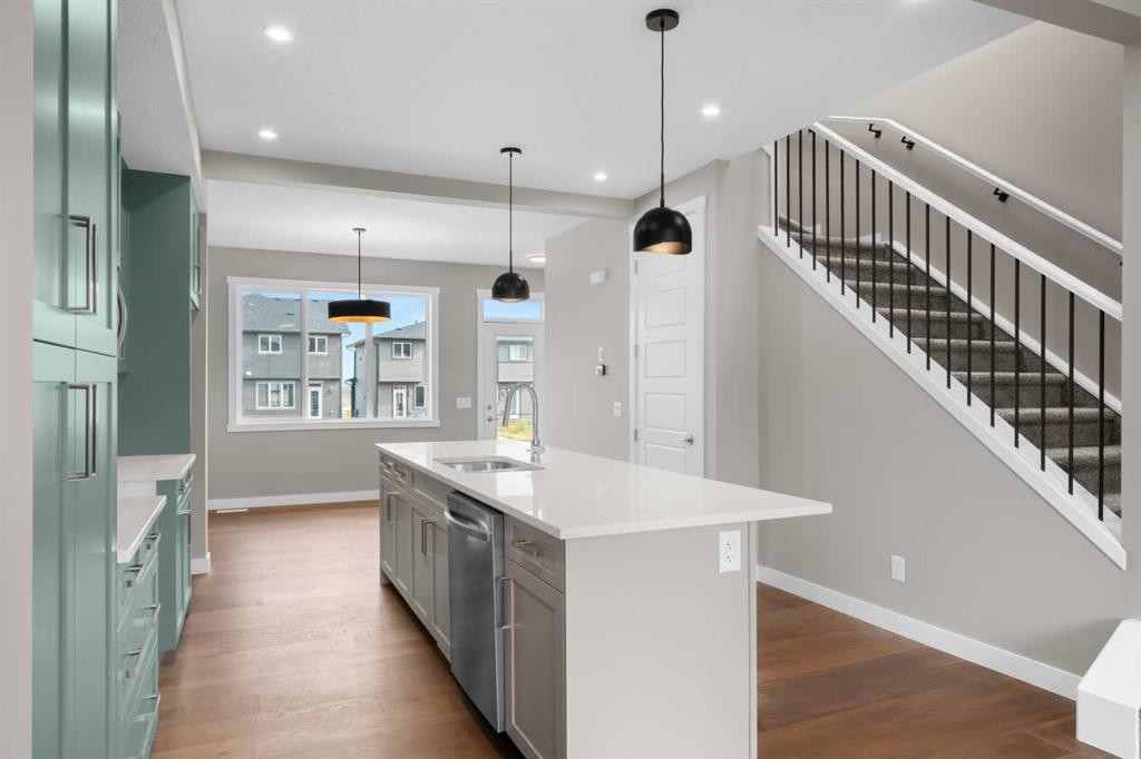 94 Sora Gardens Se, Calgary, AB - Indoor Photo Showing Kitchen With Upgraded Kitchen