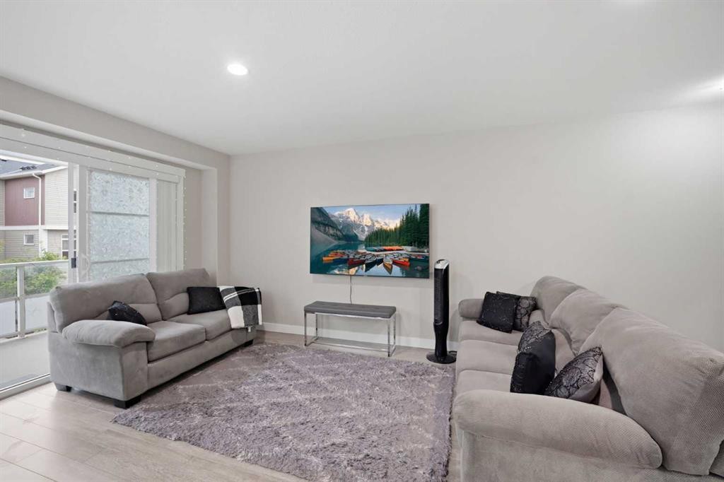 427 Redstone View Ne, Calgary, AB - Indoor Photo Showing Living Room