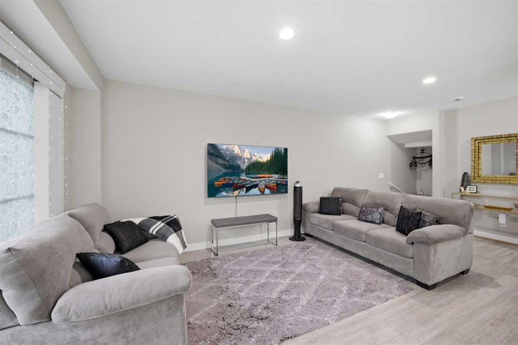 427 Redstone View Ne, Calgary, AB - Indoor Photo Showing Living Room
