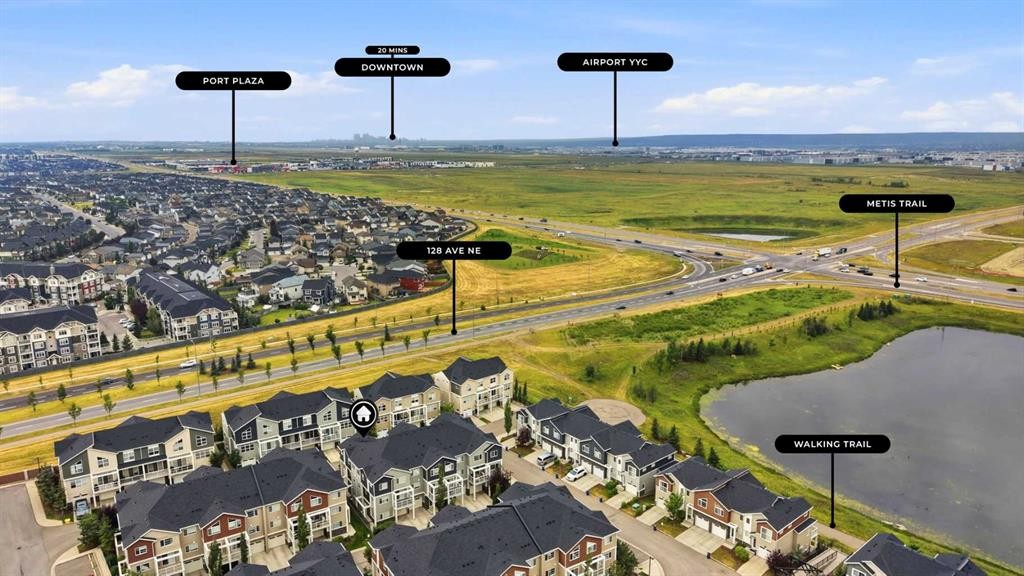 427 Redstone View Ne, Calgary, AB - Outdoor With View