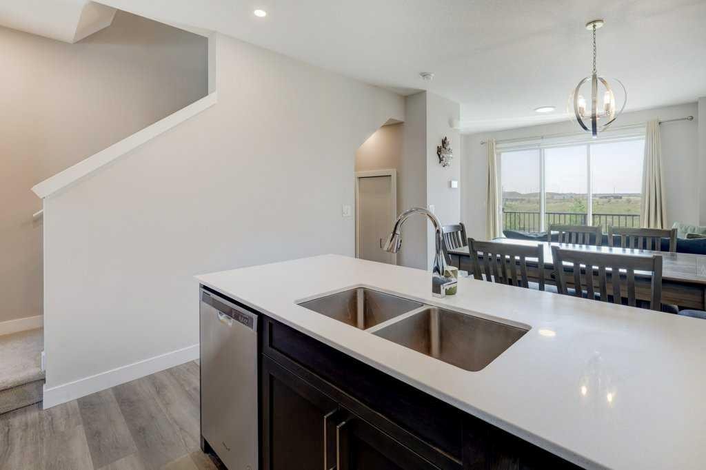 305 Skyview Ranch Circle Ne, Calgary, AB - Indoor Photo Showing Kitchen With Double Sink