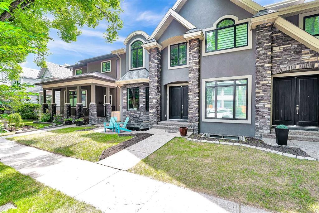425 21 Avenue Nw, Calgary, AB - Outdoor With Deck Patio Veranda With Facade