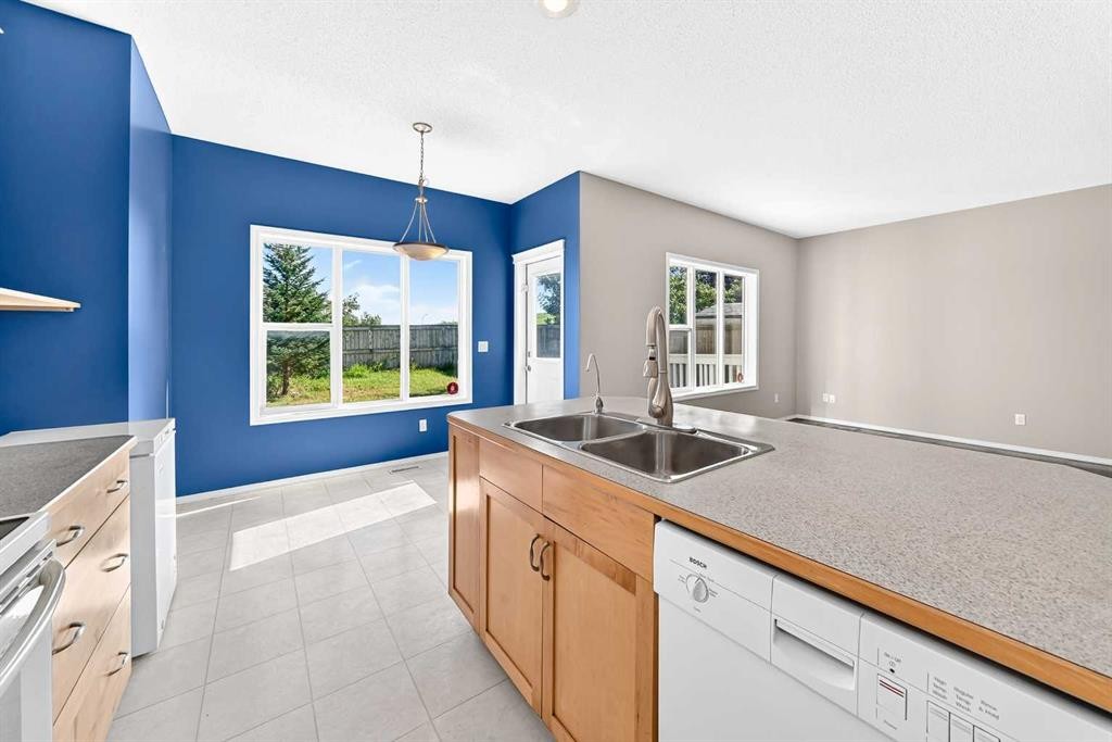 16 Royal Birch Rise Nw, Calgary, AB - Indoor Photo Showing Kitchen With Double Sink
