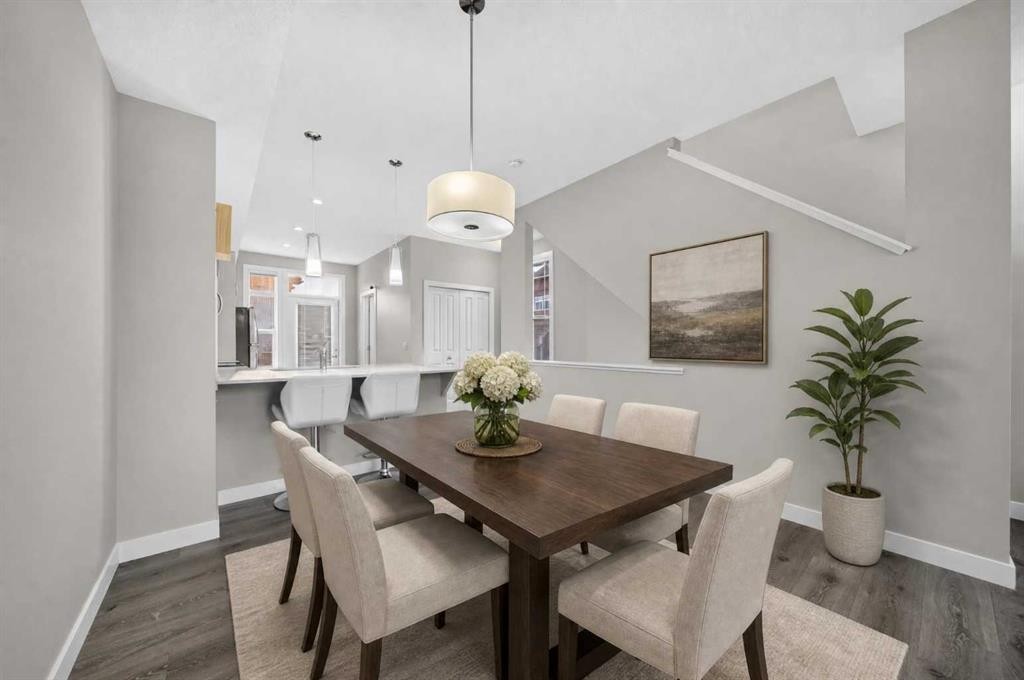 87 Legacy View Se, Calgary, AB - Indoor Photo Showing Dining Room