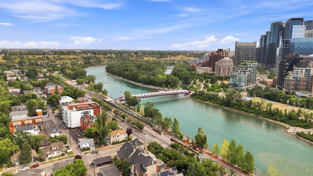 1012 1 Avenue Nw, Calgary, AB - Outdoor With Body Of Water With View