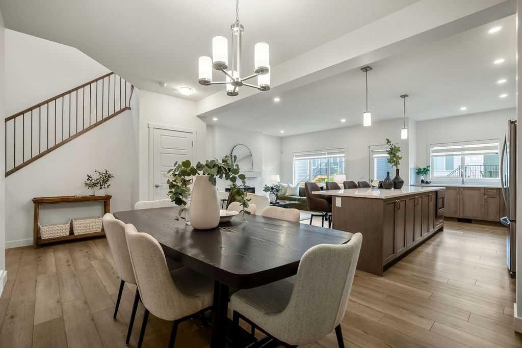 882 Bluerock Way Sw, Calgary, AB - Indoor Photo Showing Dining Room