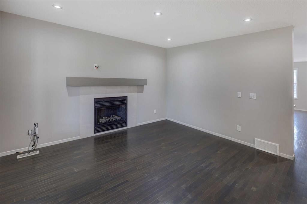 36 Copperstone Court Se, Calgary, AB - Indoor With Fireplace