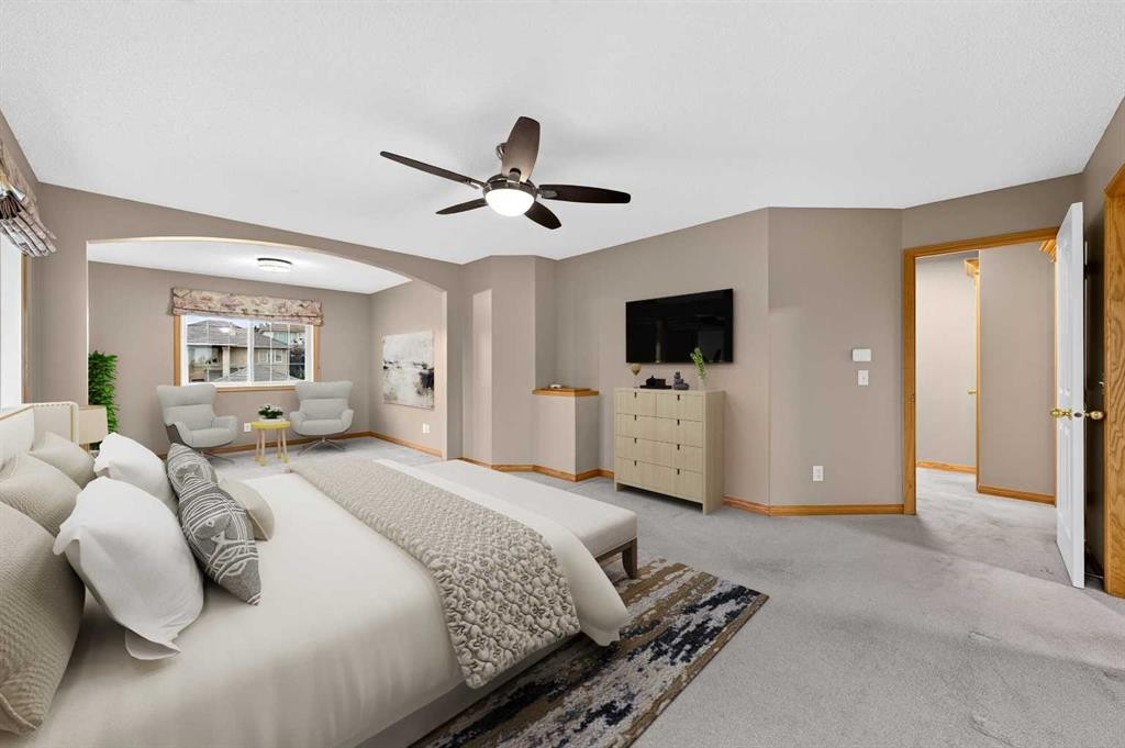 78 Hampstead View Nw, Calgary, AB - Indoor Photo Showing Bedroom