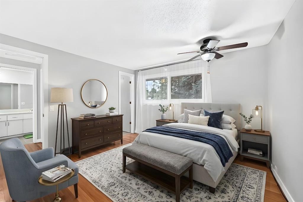 1008 Cantabrian Drive Sw, Calgary, AB - Indoor Photo Showing Bedroom
