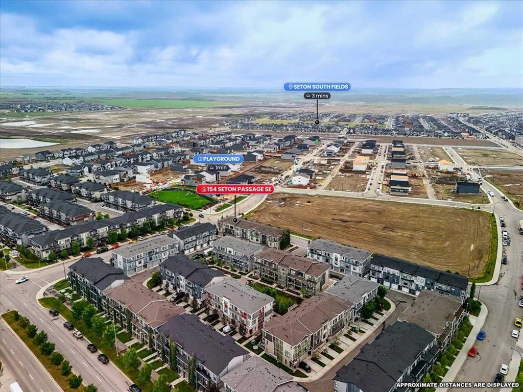 154 Seton Passage Se, Calgary, AB - Outdoor With View