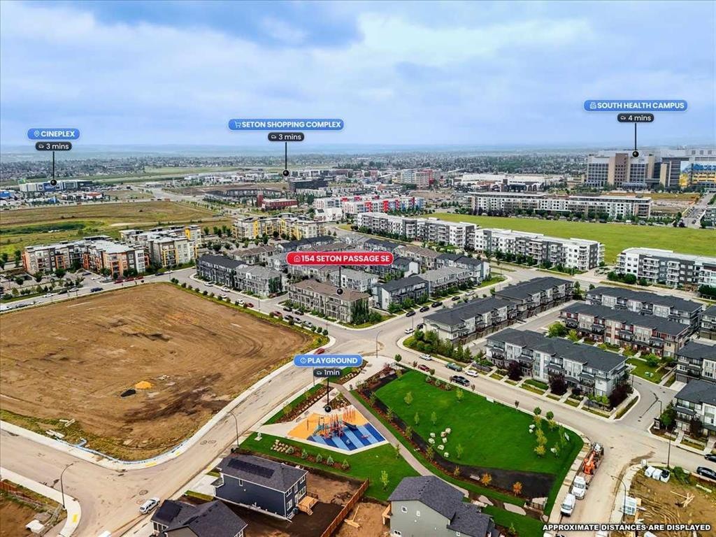 154 Seton Passage Se, Calgary, AB - Outdoor With View