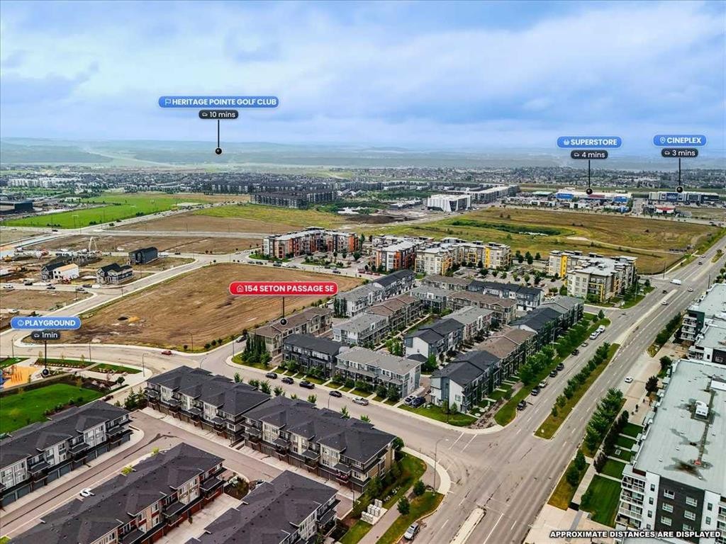 154 Seton Passage Se, Calgary, AB - Outdoor With View