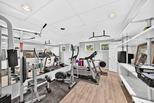 9120 48 Avenue Nw, Calgary, AB - Indoor Photo Showing Gym Room