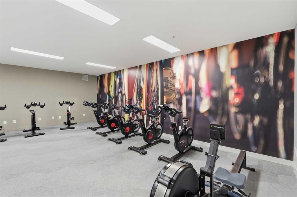 628-88 9 Street Ne, Calgary, AB - Indoor Photo Showing Gym Room