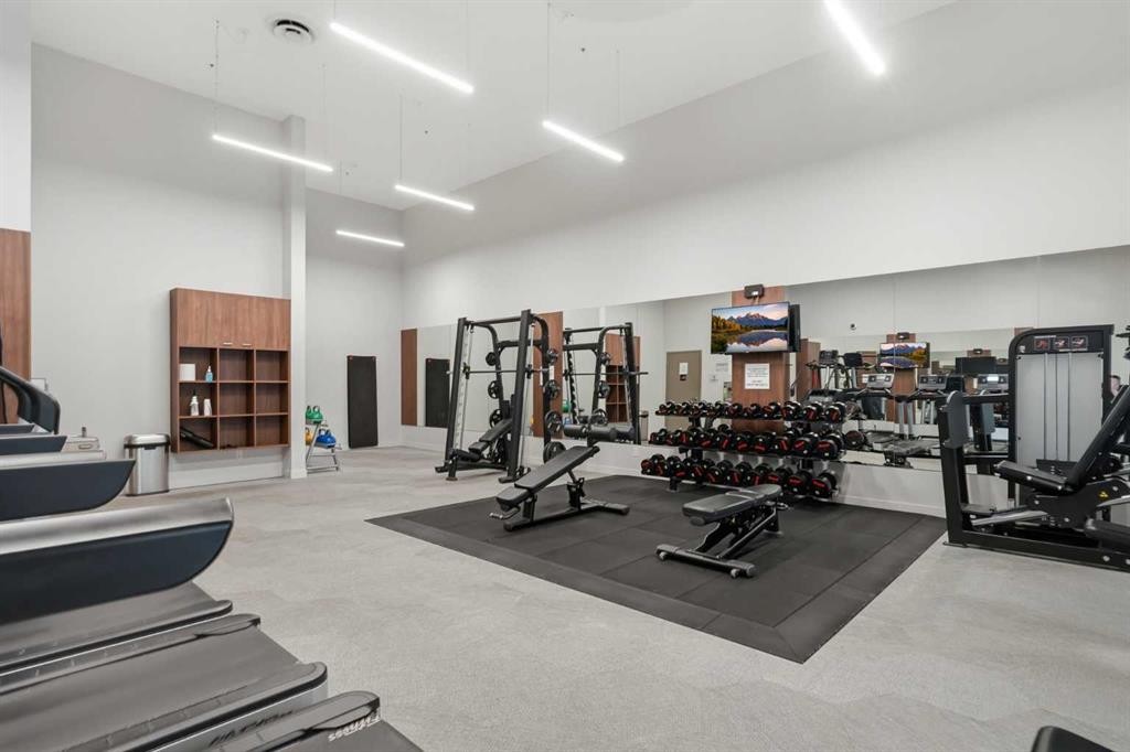 628-88 9 Street Ne, Calgary, AB - Indoor Photo Showing Gym Room