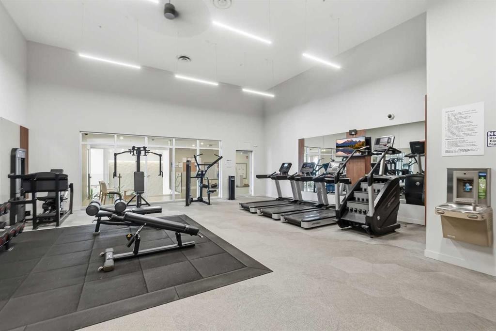 628-88 9 Street Ne, Calgary, AB - Indoor Photo Showing Gym Room