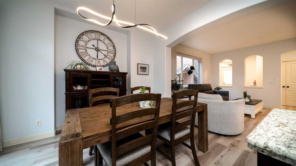 93 Cranleigh Heath Se, Calgary, AB - Indoor Photo Showing Dining Room