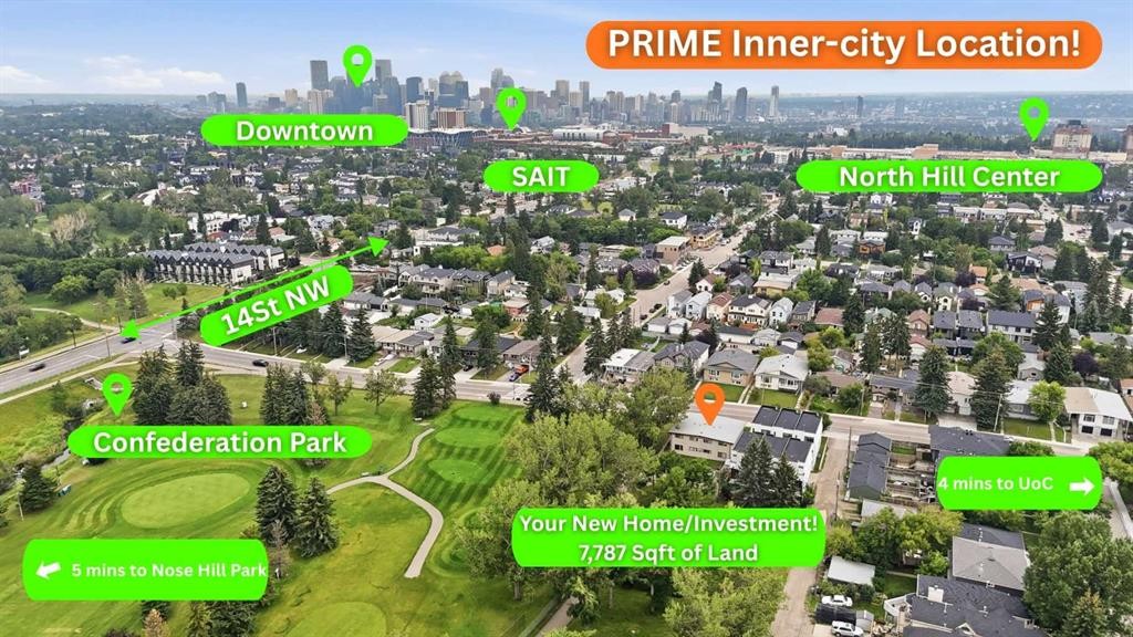 1612 24 Avenue Nw, Calgary, AB - Outdoor With View
