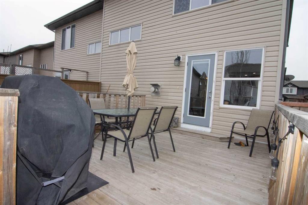 754 Luxstone Gate Sw, Airdrie, AB - Outdoor With Deck Patio Veranda With Exterior